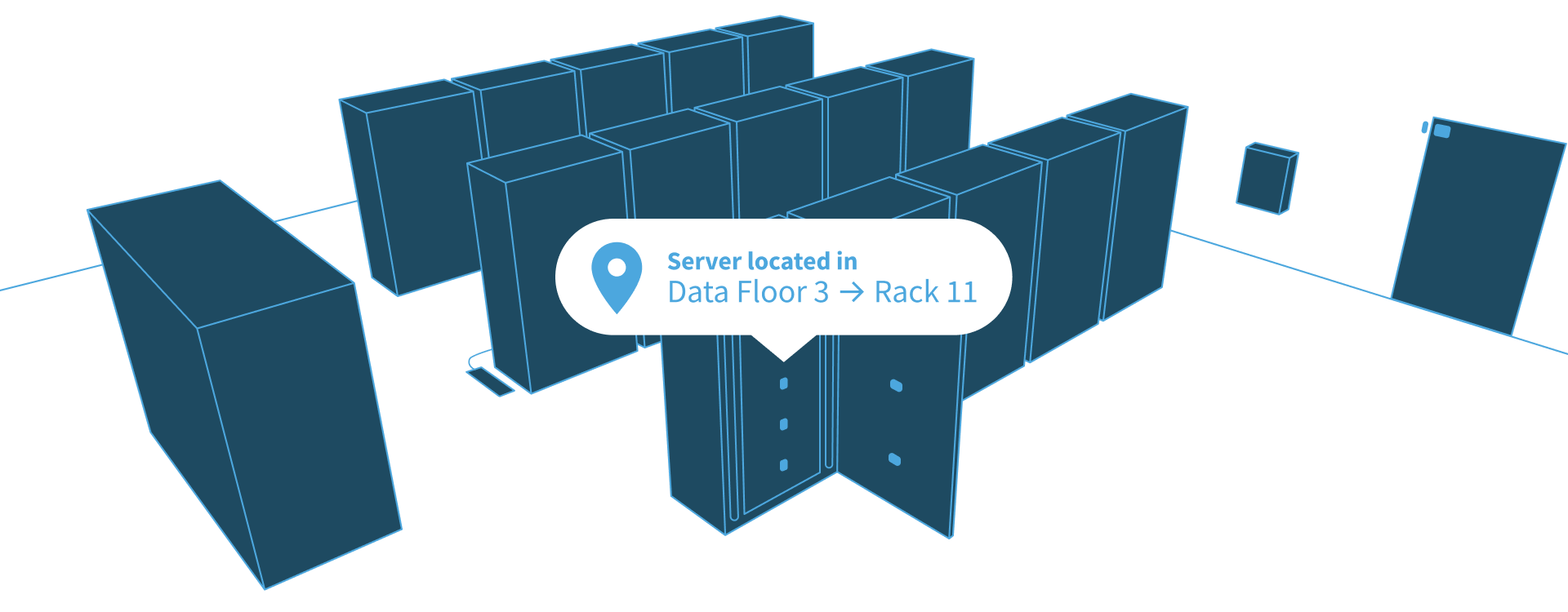 Passive or active RFID for data center asset management